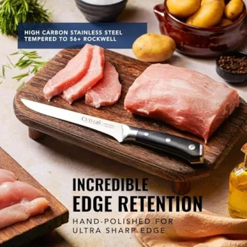 Cutluxe BBQ Carving Knife Set – German Steel & Ergonomic Design