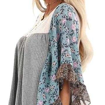Floral Batwing Blouse for Women - CASURESS Style