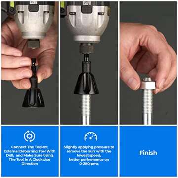 Toolant Deburring Tool with Carbide Blades for Precision