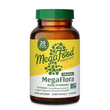MegaFood MegaFlora Probiotic - Probiotics for Women & Men - Probiotics for Digestive Health & Immune...