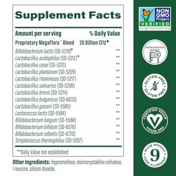 MegaFood MegaFlora Probiotic for Exceptional Digestive Health