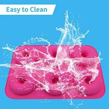 Silicone 2PCS Non-Stick Donut Mold for Healthy Baking