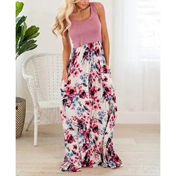 Matching Mommy and Me Floral Maxi Dresses for Summer