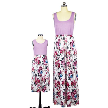 Matching Mommy and Me Floral Maxi Dresses for Summer