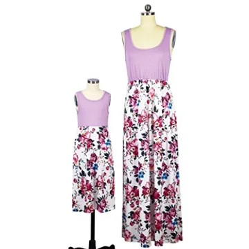 Matching Mommy and Me Floral Maxi Dresses for Summer