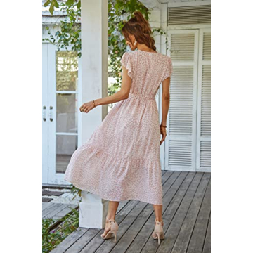 Boho Maxi Dress by PRETTYGARDEN in Floral Designs