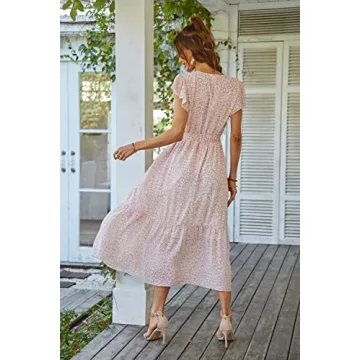 Boho Maxi Dress by PRETTYGARDEN in Floral Designs