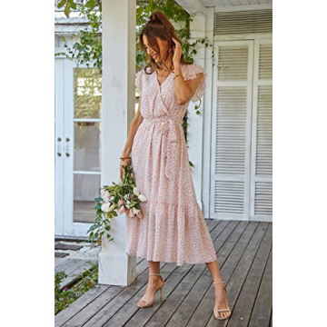 Boho Maxi Dress by PRETTYGARDEN in Floral Designs