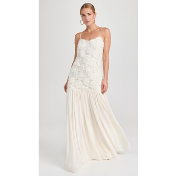 ALEXIS Women's Natalina Dress in Ivory and White