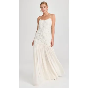 ALEXIS Women's Natalina Dress in Ivory and White