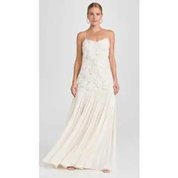 ALEXIS Women's Natalina Dress in Ivory and White