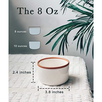 Mora Ceramic Ramekins 8oz Set for Baking and Serving