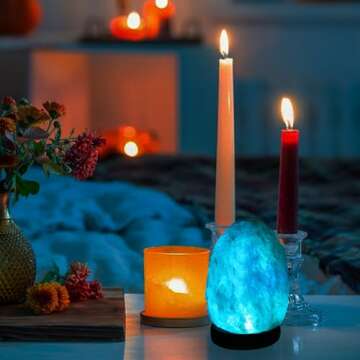 Wrcevtor USB Himalayan Salt Lamp with Color Changing LED