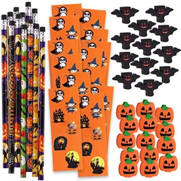 NEWBEA 156 Piece Halloween Party Favors Toys Assortment | Fun & Safe Gifts for Kids!