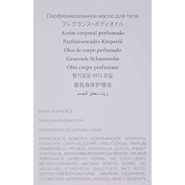 Maison Francis Kurkdjian Baccarat Rouge 540 Body Oil 70 ml - Luxurious Fragrance