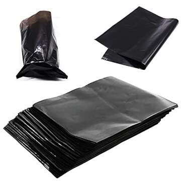 300PCS Tattoo Wash Bottle Bags,6inX9in Disposable Squeeze Bottle Bags,Tattoo Supplies Accessories,Tattoo Bottle Bags for Tattoo Bottles Tattoo Supplies Tattoo Kits (Black)