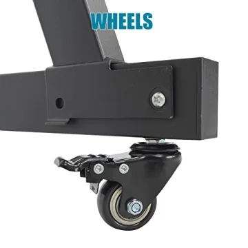 GLEAM Adjustable Heavy Duty Keyboard Stand with Wheels