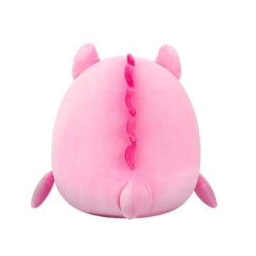 Squishmallows Original 12in Artin The Pink Loch Ness Monster with Hearts – Official Jazwares Valentine Plush (Medium)