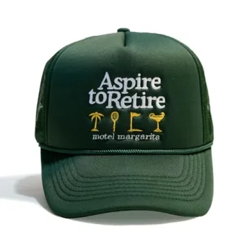 Aspire to Retire Trucker Hat - Original Forest Green with High-End Foam Comfort