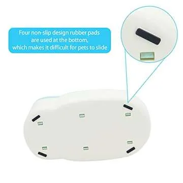 Octhems Automatic pet Water Dispenser Automatic cat Water Gravity Dog Water 1 Gallon Double Bowl Design, Suitable for Small and Medium-Sized Dogs and Cats (Green -Water)