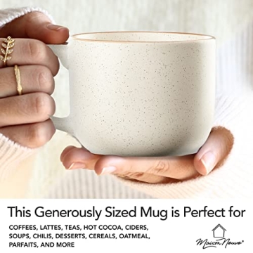 Maison Neuve 4-Piece Mug Set - Elegant Handcrafted Ceramic Mugs