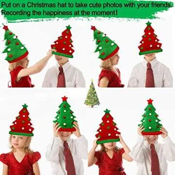 Funny TURNMEON Christmas Tree Hats for All Ages