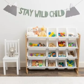 Humble Crew Extra-Large Toy Organizer with 16 Storage Bins