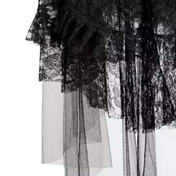 Corset Dresses with Skirts Set Top Bustiers Women's Lingerie Princess Gothic Vintage Burlesque Halloween Black L