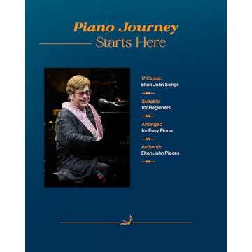 Elton John Greatest Hits Updated Easy Piano Songbook - 17 Classic Songs
