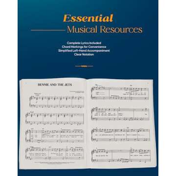 Elton John Easy Piano Songbook for Beginners and Intermediates