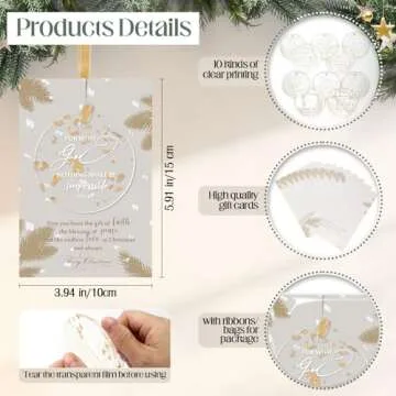 Thyle 30 Sets Christian Ornaments for Holidays and Gifts