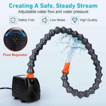 Water Table Pump, Kids Water Pump for Water Table Non-Stop Fun Summer Outdoor Water Table Toys Outside Water Play Table Accessories for Toddlers Kids