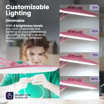 Neatfi XL 2,200 Lumens LED Desk Lamp with Clamp, 24 Watt Bright Architect Task Lamp, 20 Inches Dimma...