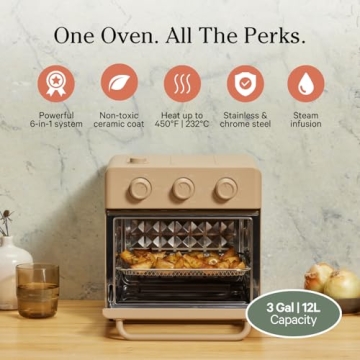 6-in-1 Air Fryer Toaster Oven with Steam by Our Place