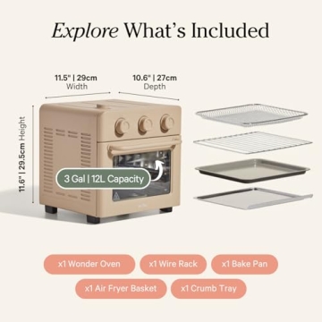 6-in-1 Air Fryer Toaster Oven with Steam by Our Place