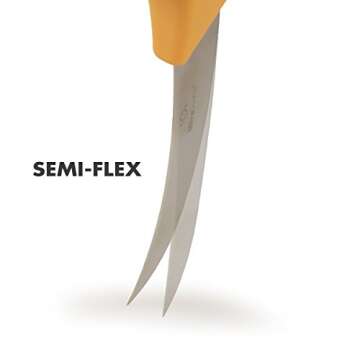 UltraSource - 449030 Boning Knife, 5" Curved/Semi-Flexible Blade, Polypropylene Handle