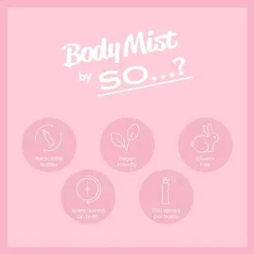 So...? Vanilla Milkshake Body Mist - Vanilla Perfume with Peach, Plum, Rose Notes - Ideal Gifts for Women - Long-Lasting Perfume for Women - 3.5 oz