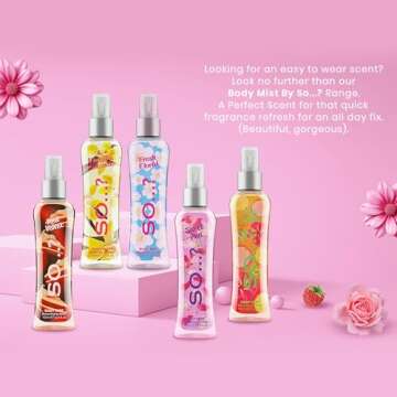 So...? Vanilla Milkshake Body Mist - Vanilla Perfume with Peach, Plum, Rose Notes - Ideal Gifts for Women - Long-Lasting Perfume for Women - 3.5 oz