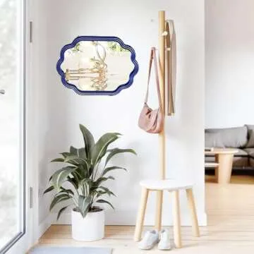 Curved Frame Decorative Mirror - Vintage Wall Mirror