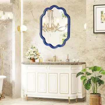Curved Frame Decorative Mirror - Vintage Wall Mirror