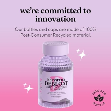 Lemme Debloat Gummies for Digestive Health, 60 Count