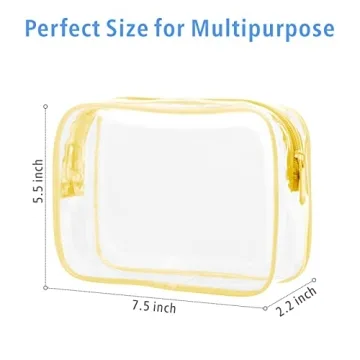 PACKISM Clear Toiletry Bag Set for Travel Organization