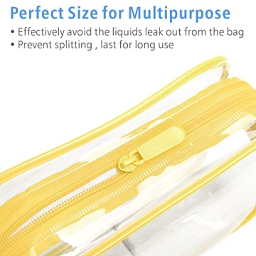 PACKISM Clear Toiletry Bag Set for Travel Organization