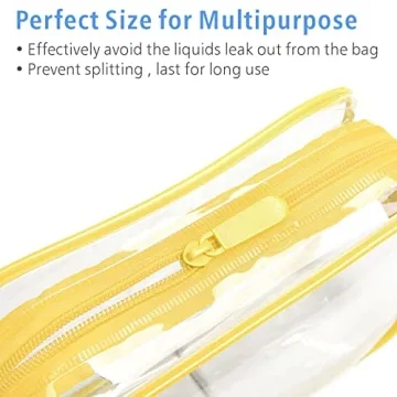 PACKISM Clear Toiletry Bag Set for Travel Organization