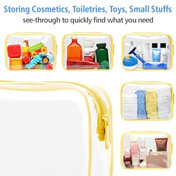 PACKISM Clear Toiletry Bag Set for Travel Organization