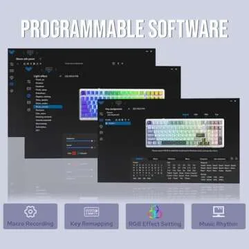 EPOMAKER x Aula F99 Wireless Mechanical Keyboard, Hot Swappable Gasket Custom Gaming Keyboard with Five-Layer Padding, Bluetooth/2.4GHz/USB-C, 8000mAh Battery (White Light Blue, Graywood V3 Switch)