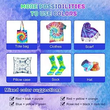 Tie Dye Kit 32 Color All-in-one Clothing Dye Kit, Permanent Fabric Dye Kit for Kids, Adults, Large Group Handmade Party Activity, DIY Bright Neon Tye Dye Kit
