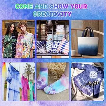 Tie Dye Kit 32 Color All-in-one Clothing Dye Kit, Permanent Fabric Dye Kit for Kids, Adults, Large Group Handmade Party Activity, DIY Bright Neon Tye Dye Kit
