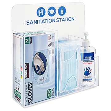 SimplyImagine Sanitation Station, Hygiene Station for Glove Box, Face Masks & Hand Sanitizer - Disin...