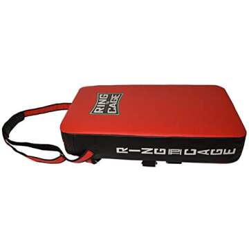 RING TO CAGE Muay Thai Kick Pad - Red/Black Durable Design